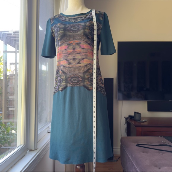 Vintage Vivienne Tam Geometric Print Mesh Dress - Picture 6 of 11